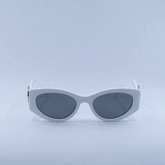 ?️ New Gucci GG1691S 006 Sunglasses - White Frame, Grey Silver Mirror Lenses